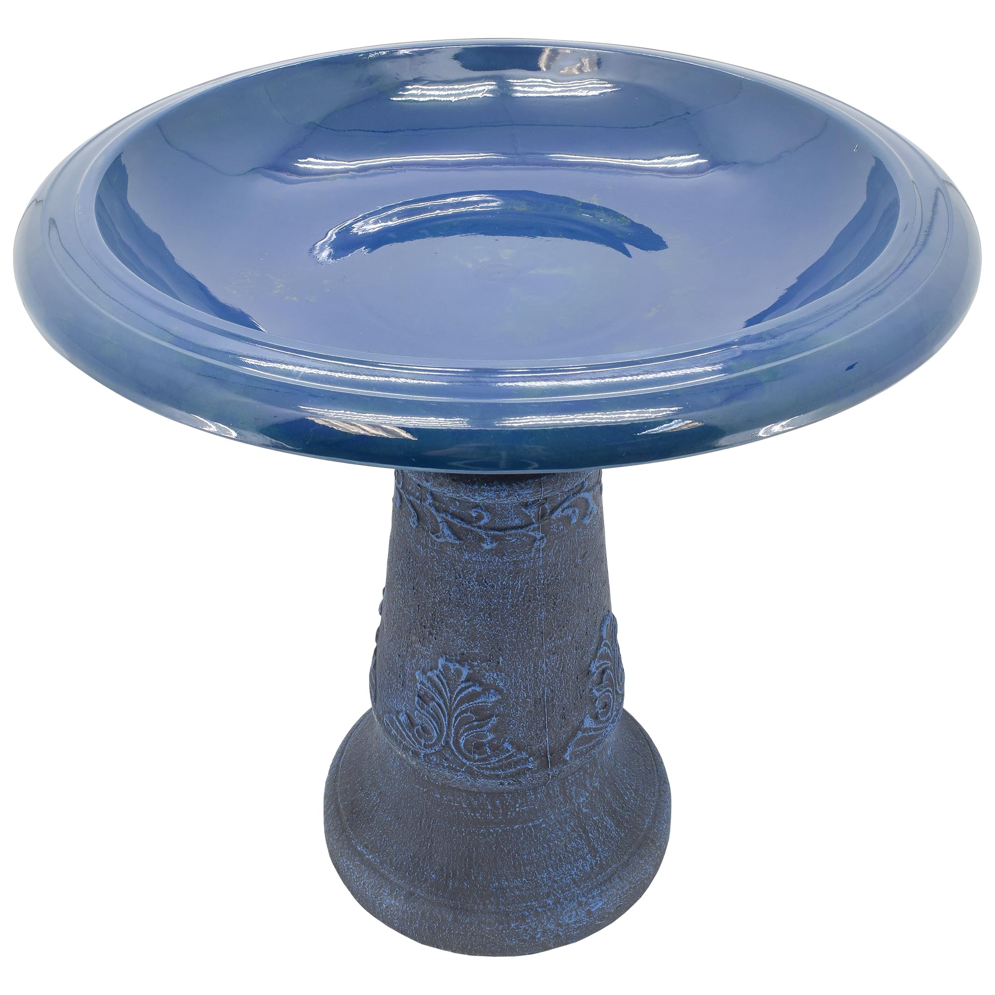 Arcadia Garden Products BB08 - Baño para pájaros de Fibra de Arcilla, Color Azul
