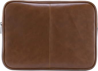 Blackweb 13.3 Laptop Sleeve, Brown Leather - Durable