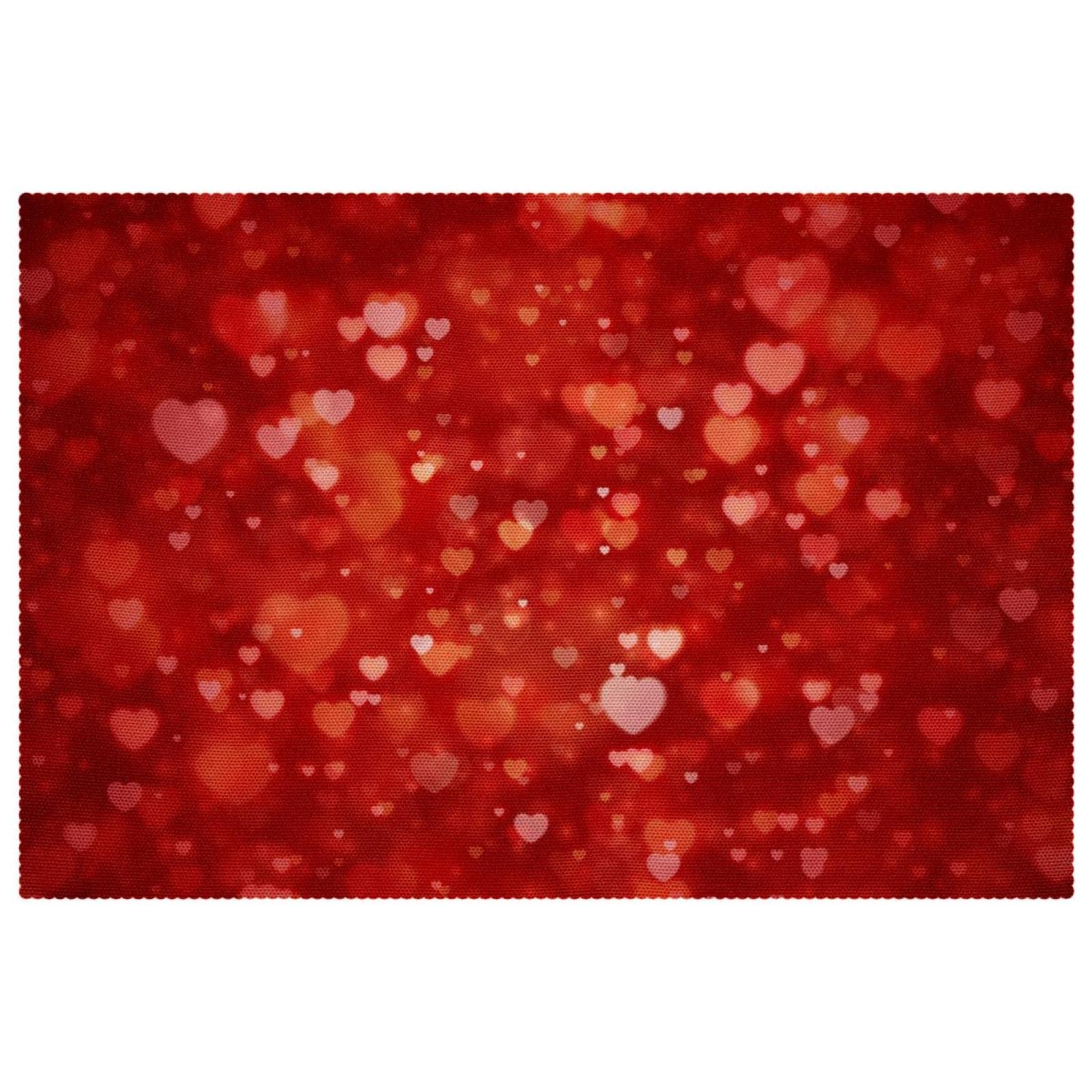 Set de table coeur rouge : le cadeau de crémaillère idéal pour la maison