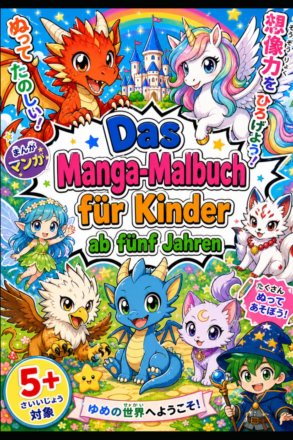 Das Manga Malbuch: Für Kinder ab 5 Jahren
