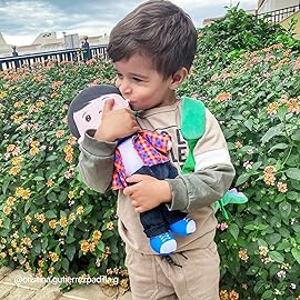 OUOZZZ 13 Soft Baby Doll Toys for 1 + Year Old Boy Gifts, Birthday Gifts for 1 Year Old Boy Christmas Plush Toys Gift for Toddler Kids Red Hat