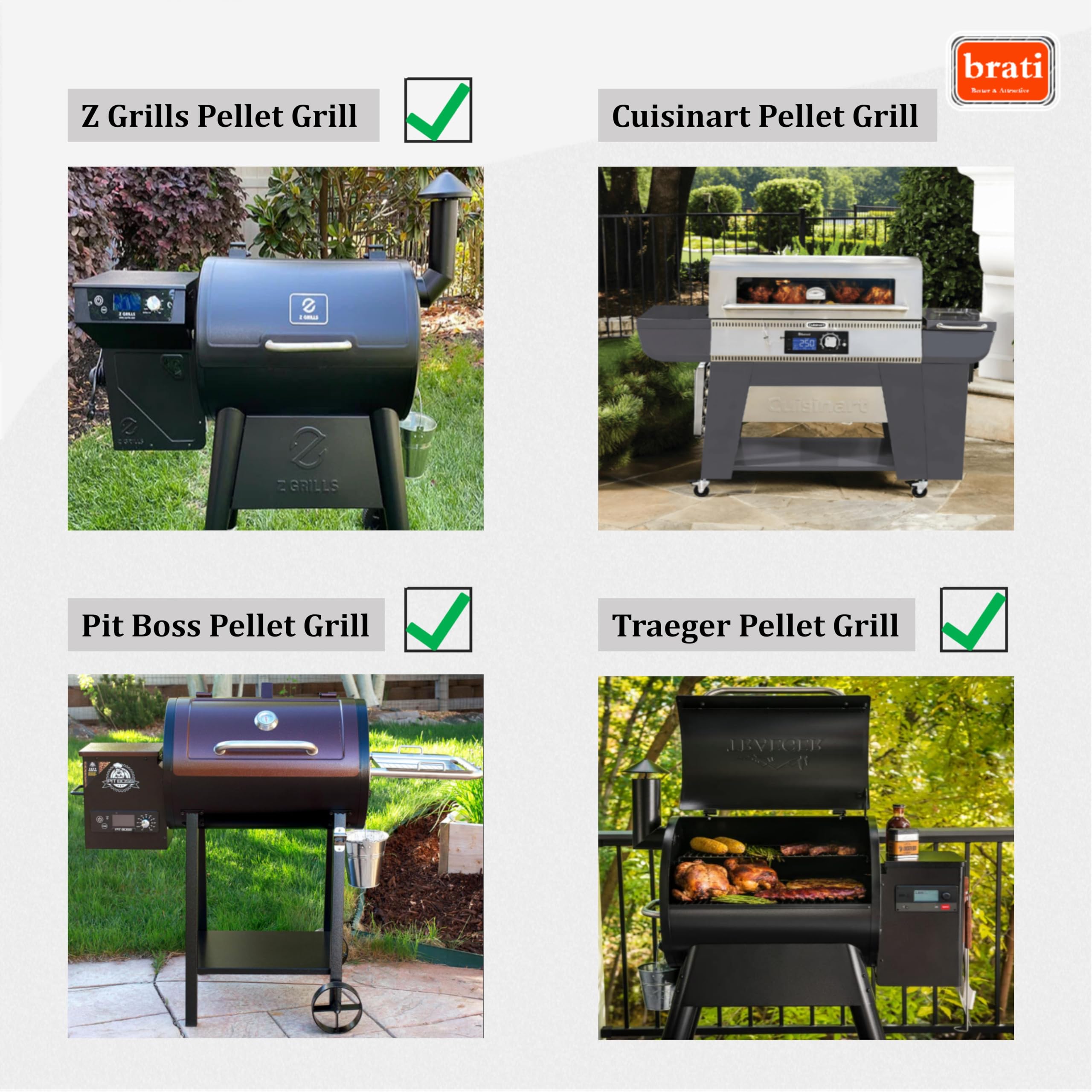 Paquete de 8 fusibles de repuesto para parrilla de pellets Traeger, Pit Boss, Z Grills y parrillas de pellets de madera y ahumador, parrilla de pellets de 5 amperios y fusible de 250 voltios, Ele211 3