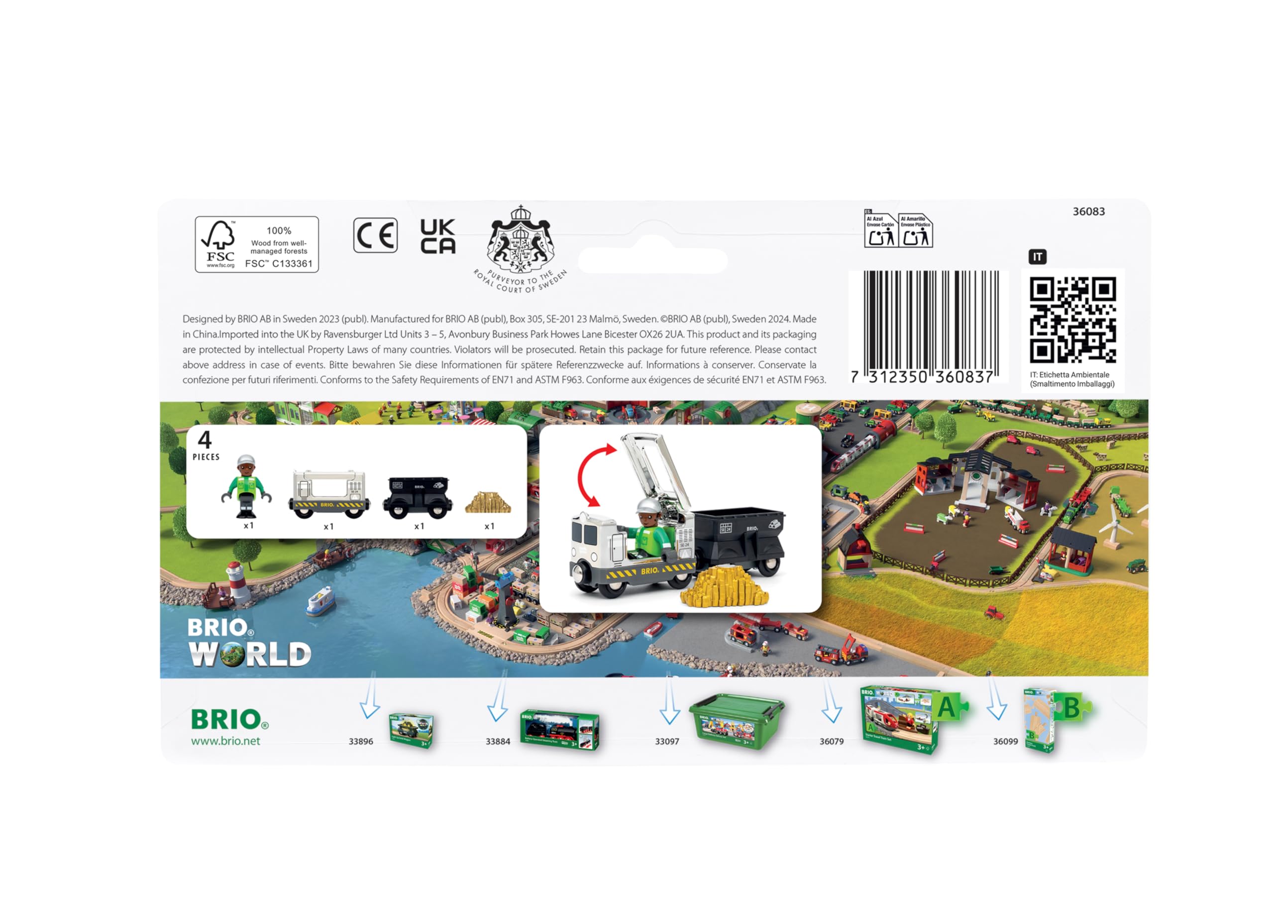 BRIO World – 36083 Sondereditionszug 2024 | Zugset-Zubehör, Spielzeugeisenbahn für Kinder ab 3 Jahren