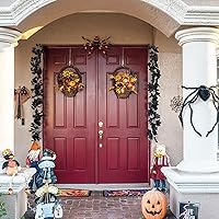 Vista 7 de Guirnalda de rosas de 5.74 pies con vides de rosas de 5.74 pies con vides de hojas de eucalipto para mesa, habitación, fiesta, oficina, decoración