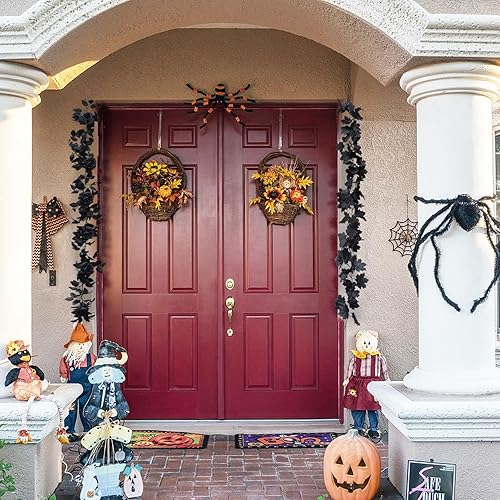 Miniatura 7 de Guirnalda de rosas de 5.74 pies con vides de rosas de 5.74 pies con vides de hojas de eucalipto para mesa, habitación, fiesta, oficina, decoración