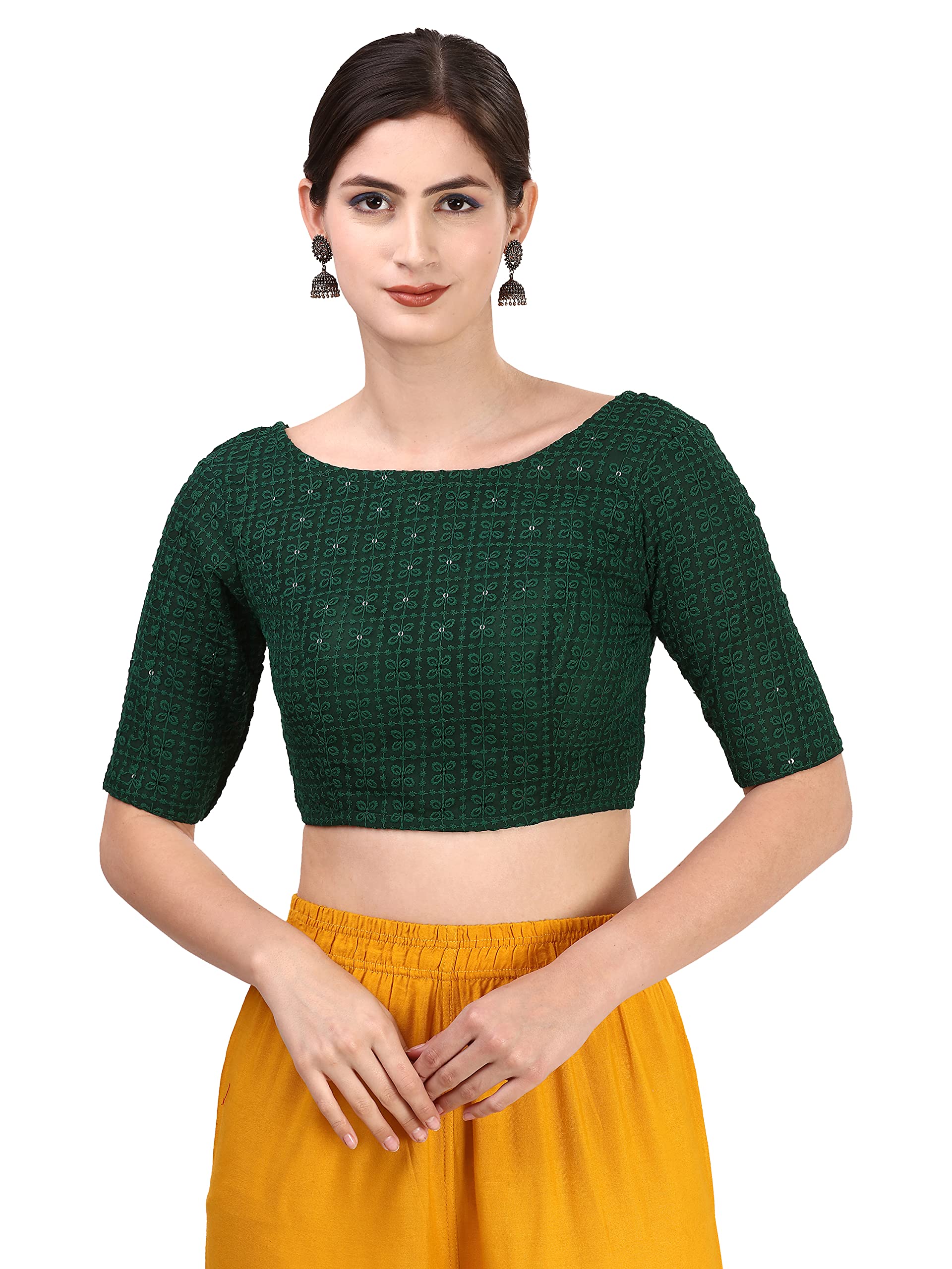 Oomph!Stretchable Readymade Blouse for Women, Regular Lycra