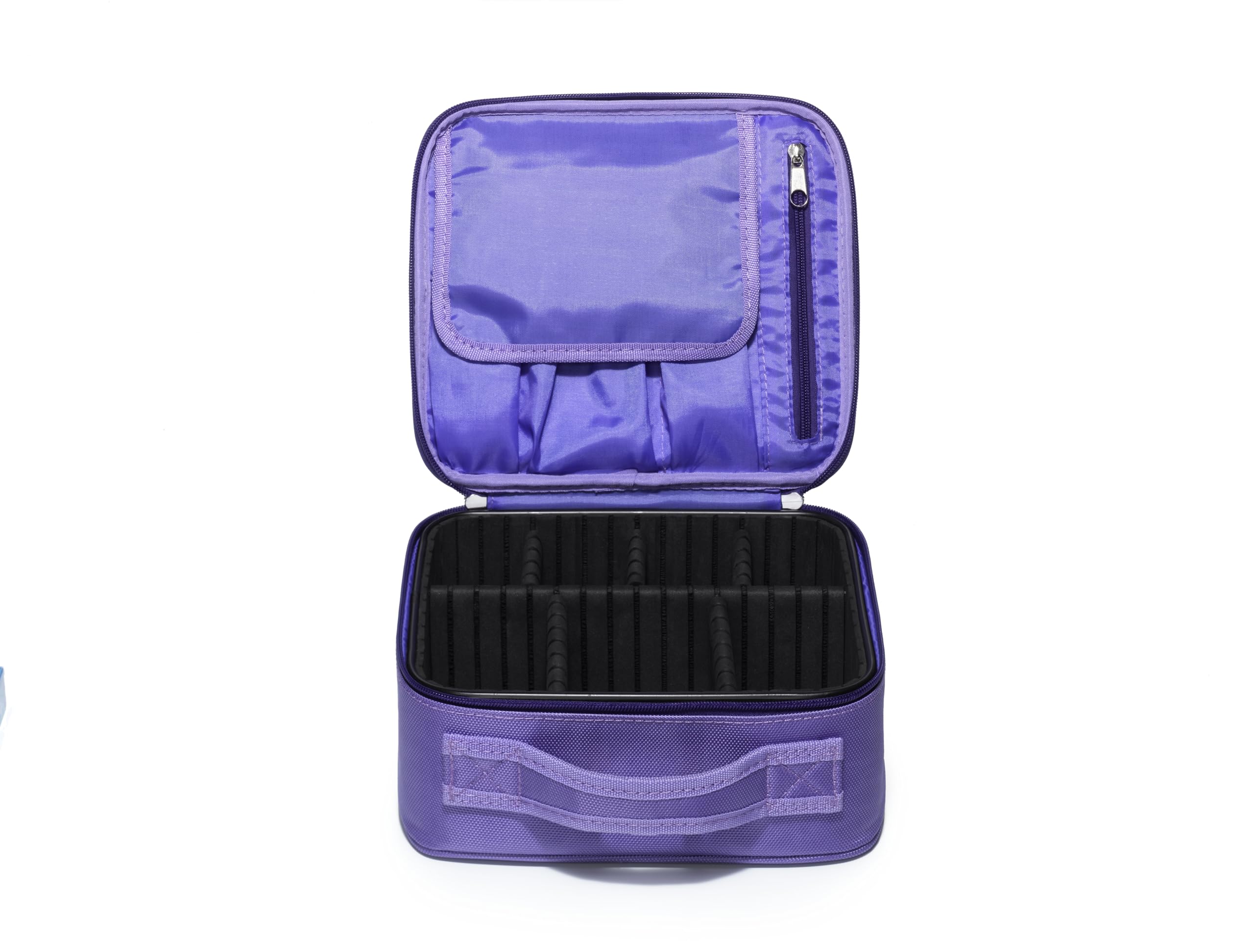 Prym 612840 Nähkoffer VARIO – flieder/violett – 26×24×11 cm – Organizer für Nähzubehör – verstellbare Fächer – ideal für VARIO Creative Tool – leichte Nylon-Box ohne Inhalt