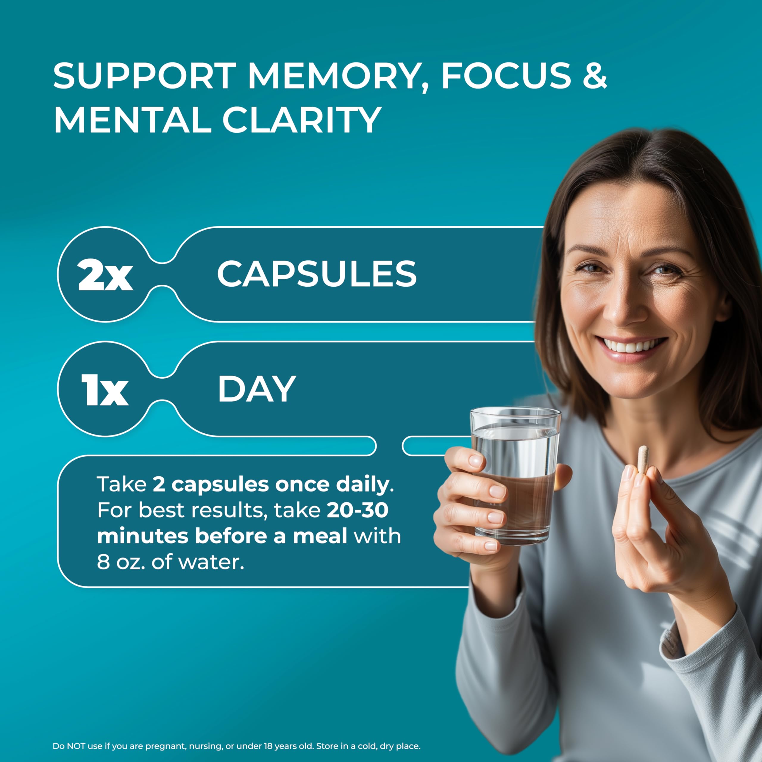 PUREHEALTH RESEARCH Ageless Brain - Supplements for Memory and Focus — Amazon image 5
