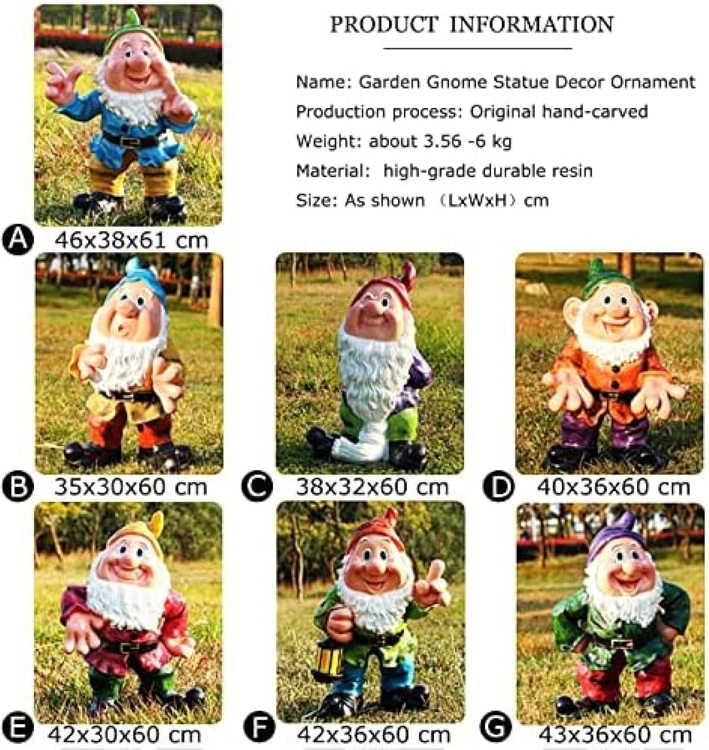 Ogród Duży Brody Statua Gnoma, Outdoor Figurki Krasnoludów Ozdoby, Śmieszne Posągi Krasnale Farmy, Odporne Na Warunki Atmosferyczne Żywica Rzeźby Boże Narodzenie