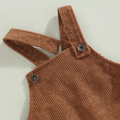 Miniatura 5 de Overol para bebé niña pequeña estilo simple con tirantes anchos tirantes y tirantes unisex para niños