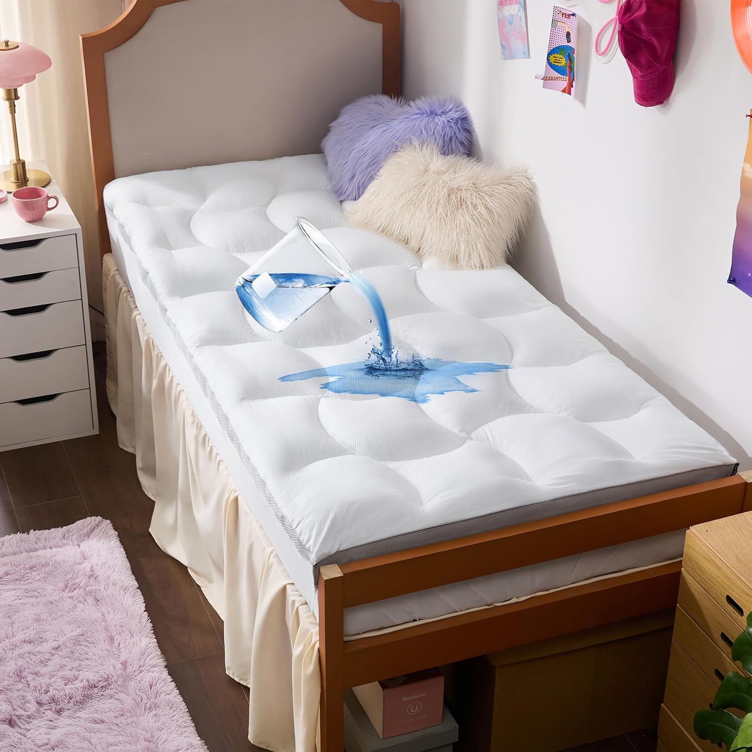 Twin XL Mattress Topper Bundle Twin XL Duvet Insert