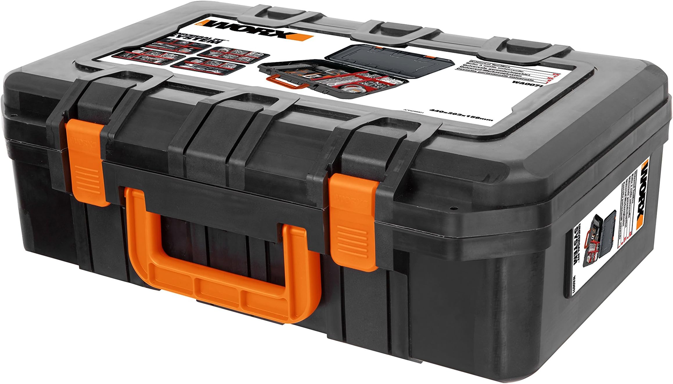 WORX WA0071 Tool Carry Case | Spacious Interior | Removable Dividers | Customisable Storage | Durable Construction | Compatible with WORX Tools & Accessories