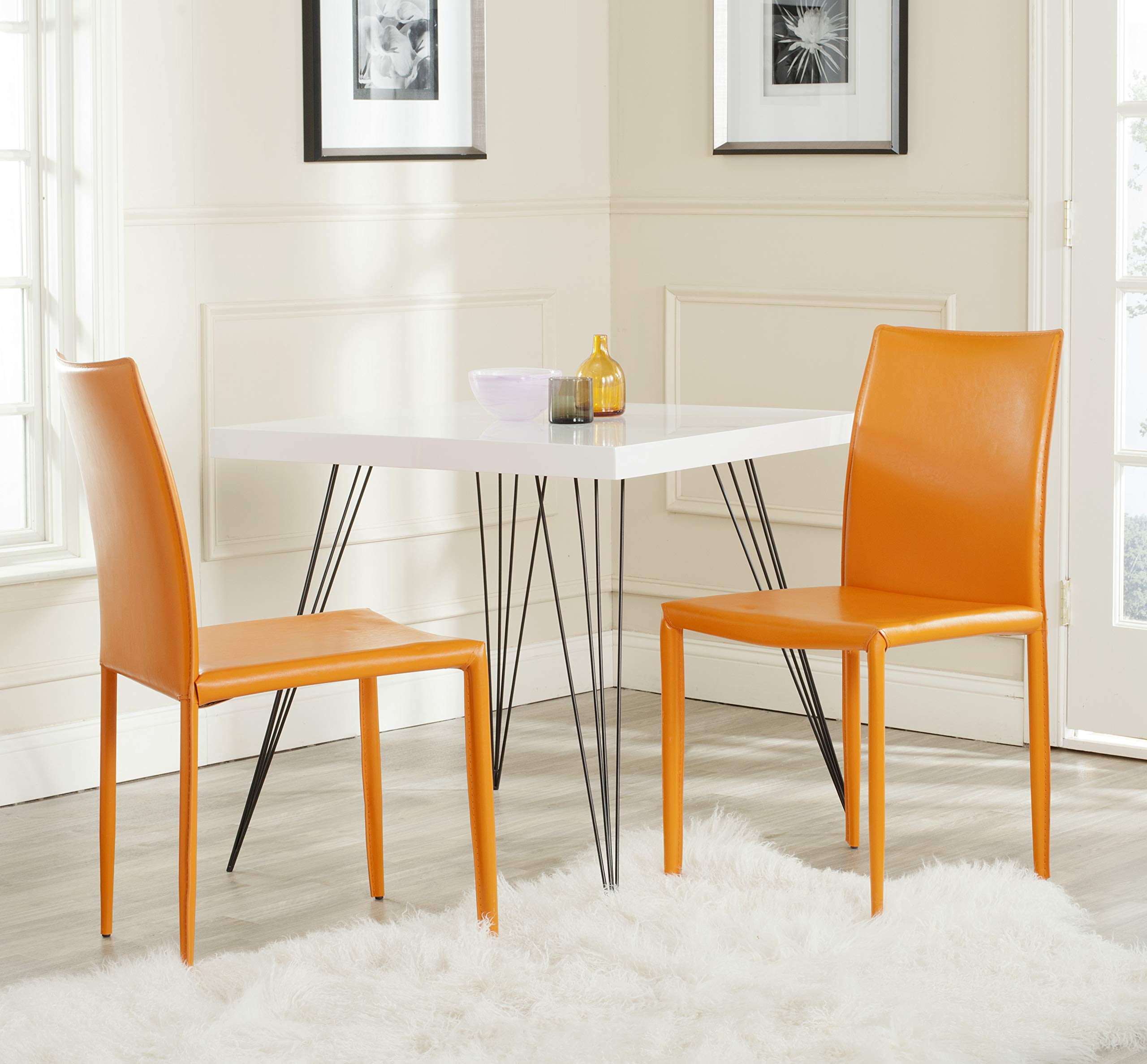Orange Leather Dining Chairs All Chairs