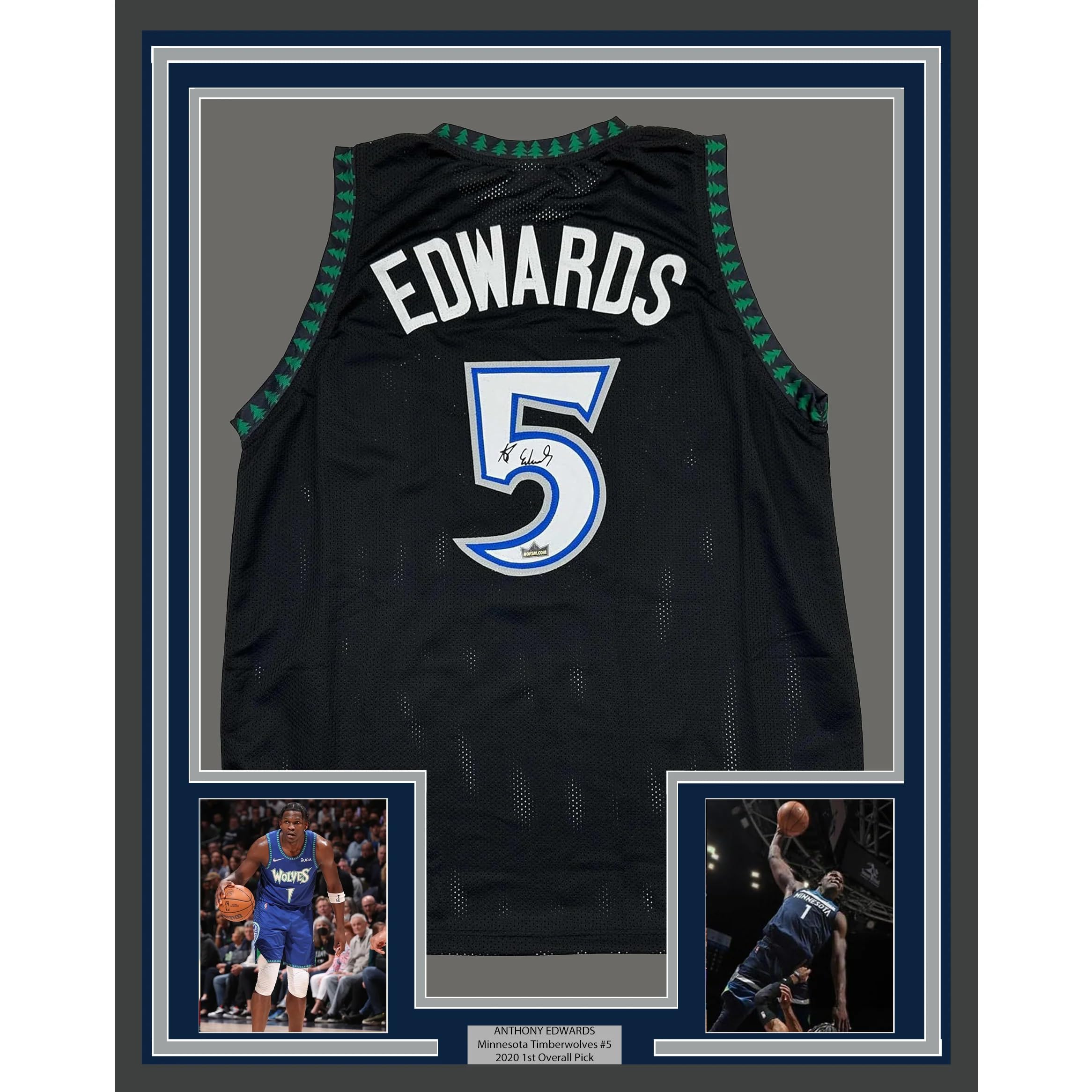 ファングッズ Anthony Edwards Autographed Basketball Anthony Edwards Minnesota Timberwolves Autographed White