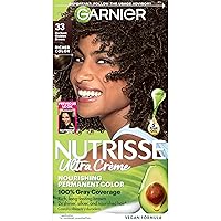 Vista 41 de Garnier Color de Cabello Nutrisse Crema Nutritiva, 10 Negro (Regaliz) Tinte Permanente para el Cabello, 1 Unidad (El Empaque Puede Variar)
