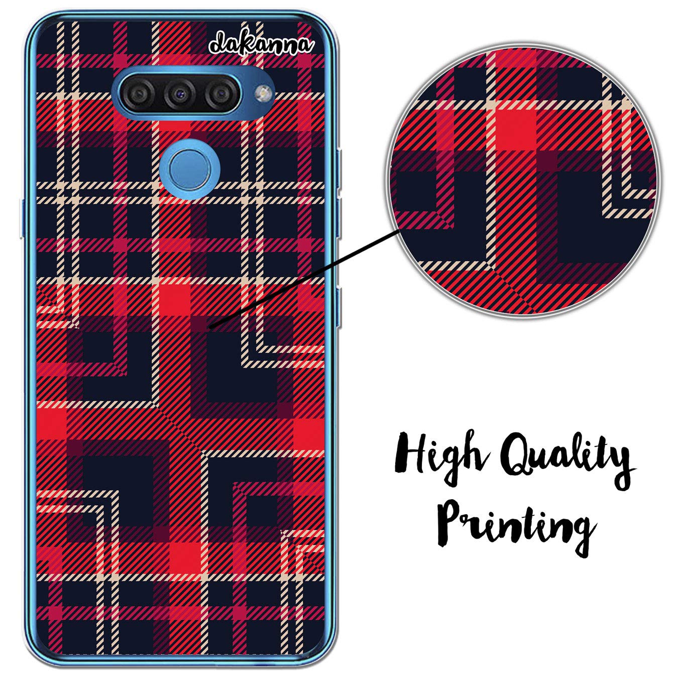 Custodia cover flessibile semi trasparente fiori TPU UCCELLO per LG V40