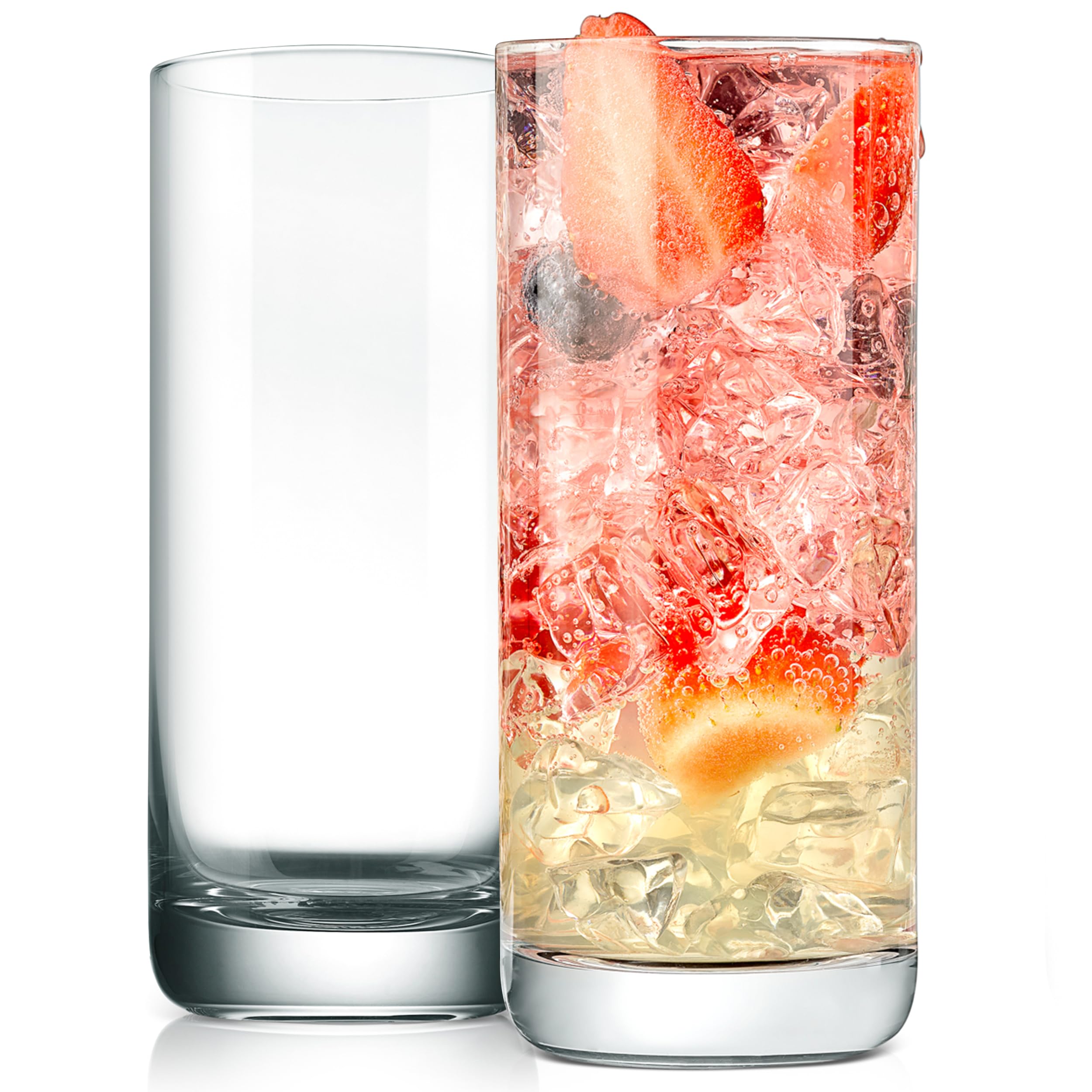 NutriChef Lot De 8 Verres à Shot Transparents - Base Robuste Et Stable