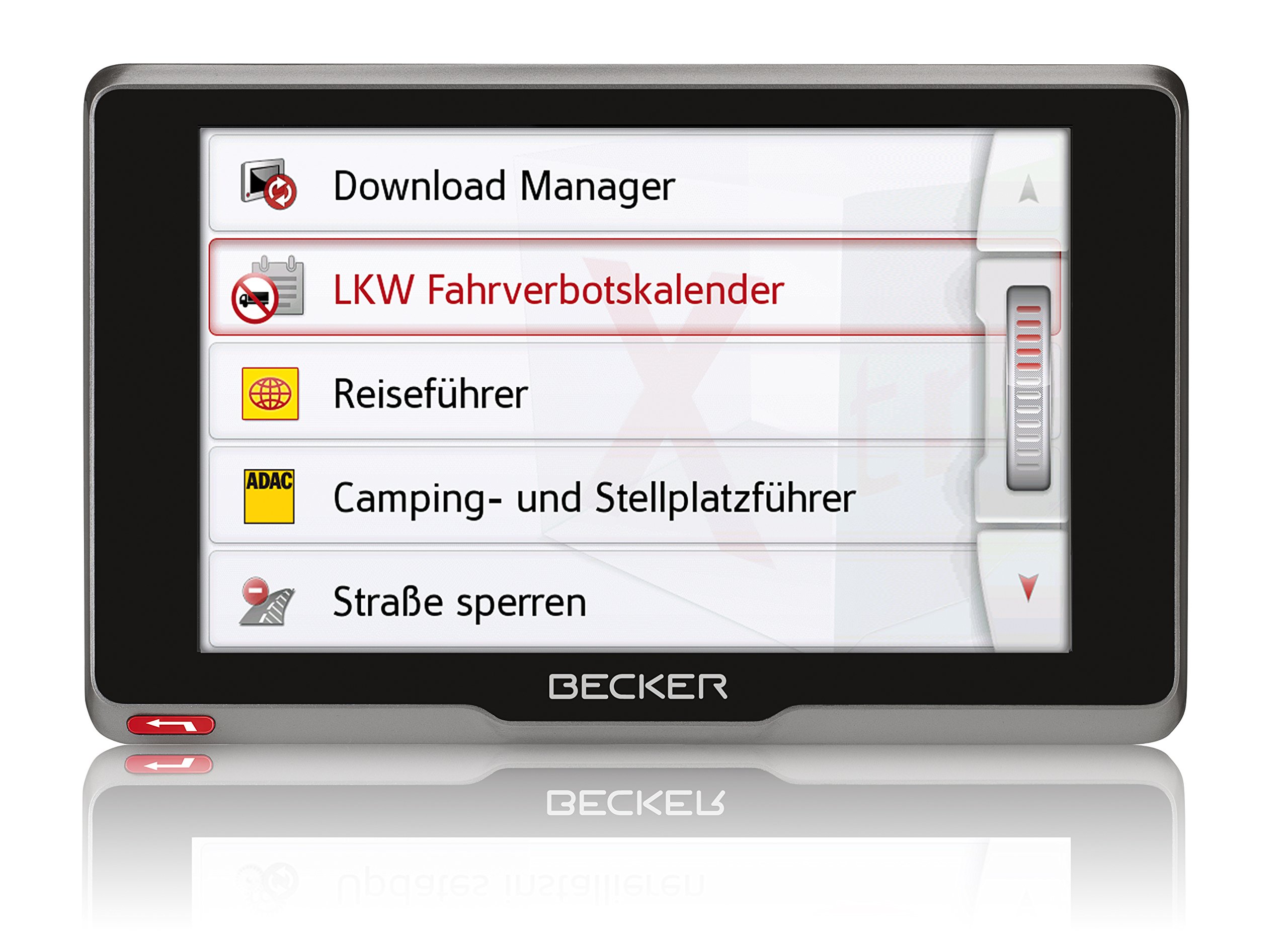 Becker 200080 transit.5s EU Truck und Camper Navigationsgerät 12,7 cm 5 Zoll kapazitives Echtglasdisplay 46 Länder