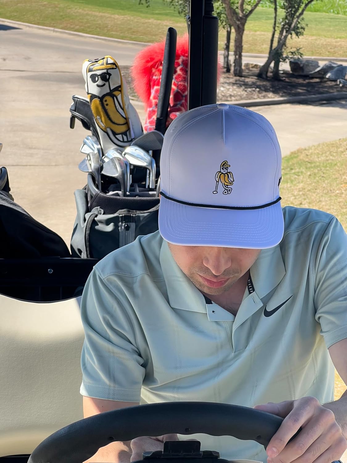 BananaTee Golf Rope Hat – Funny Golf Gifts for Men – Lightweight Performance Snapback Cap with Moisture Wicking Fabric - Image 5