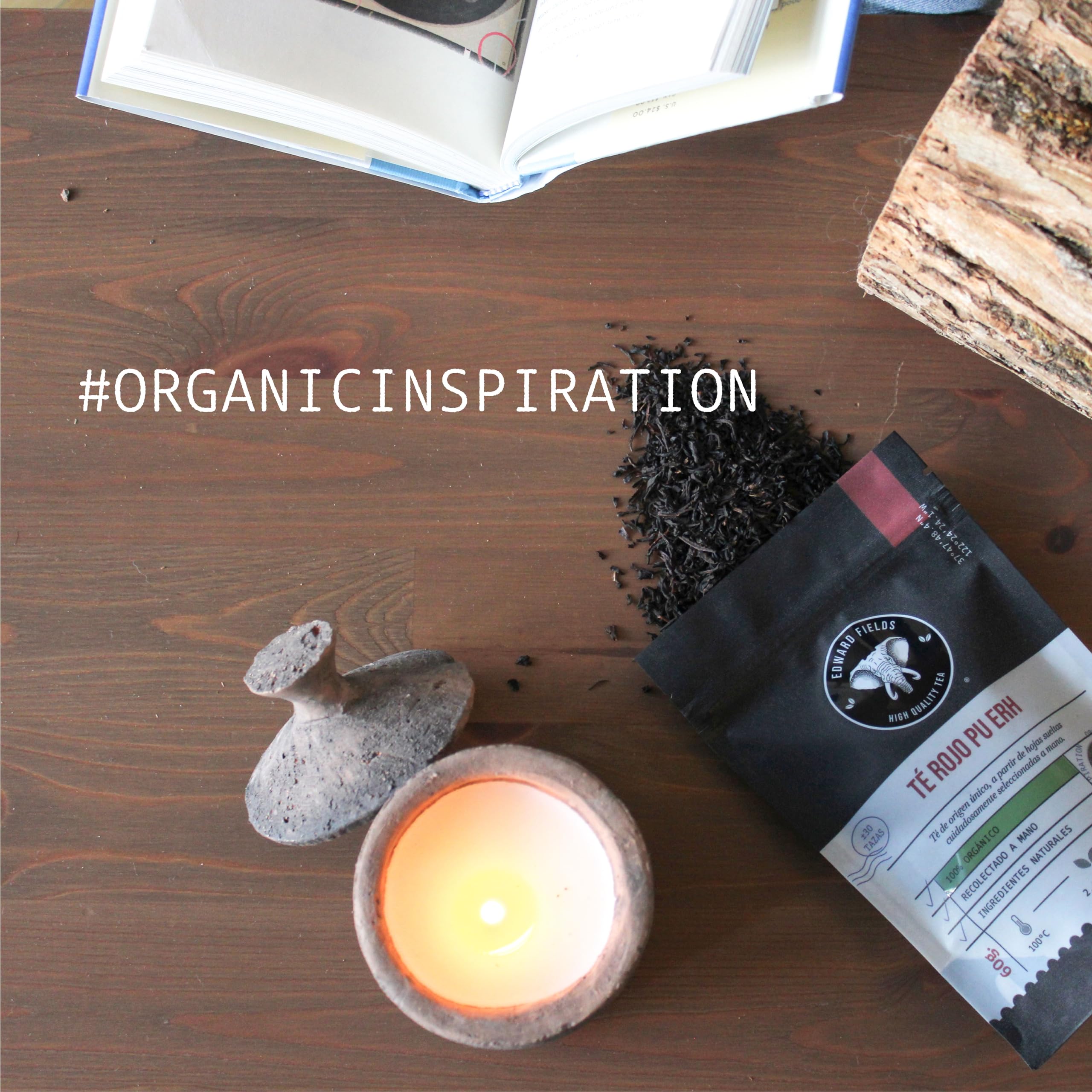 Edward Fields Tea ® - Té blanco orgánico a granel de origen único Vietnam. Té bio recolectado a mano con ingredientes naturales y ecológicos. 100g / 50 tazas