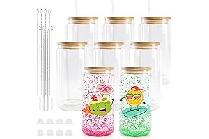 Joycub 8 Pack Sublimation Snow Globe Tumbler
