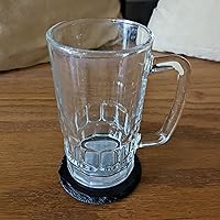 Vista 7 de Top Hat & Terror: Skull Joker Posavasos - Pizarra redonda - Juego de 4