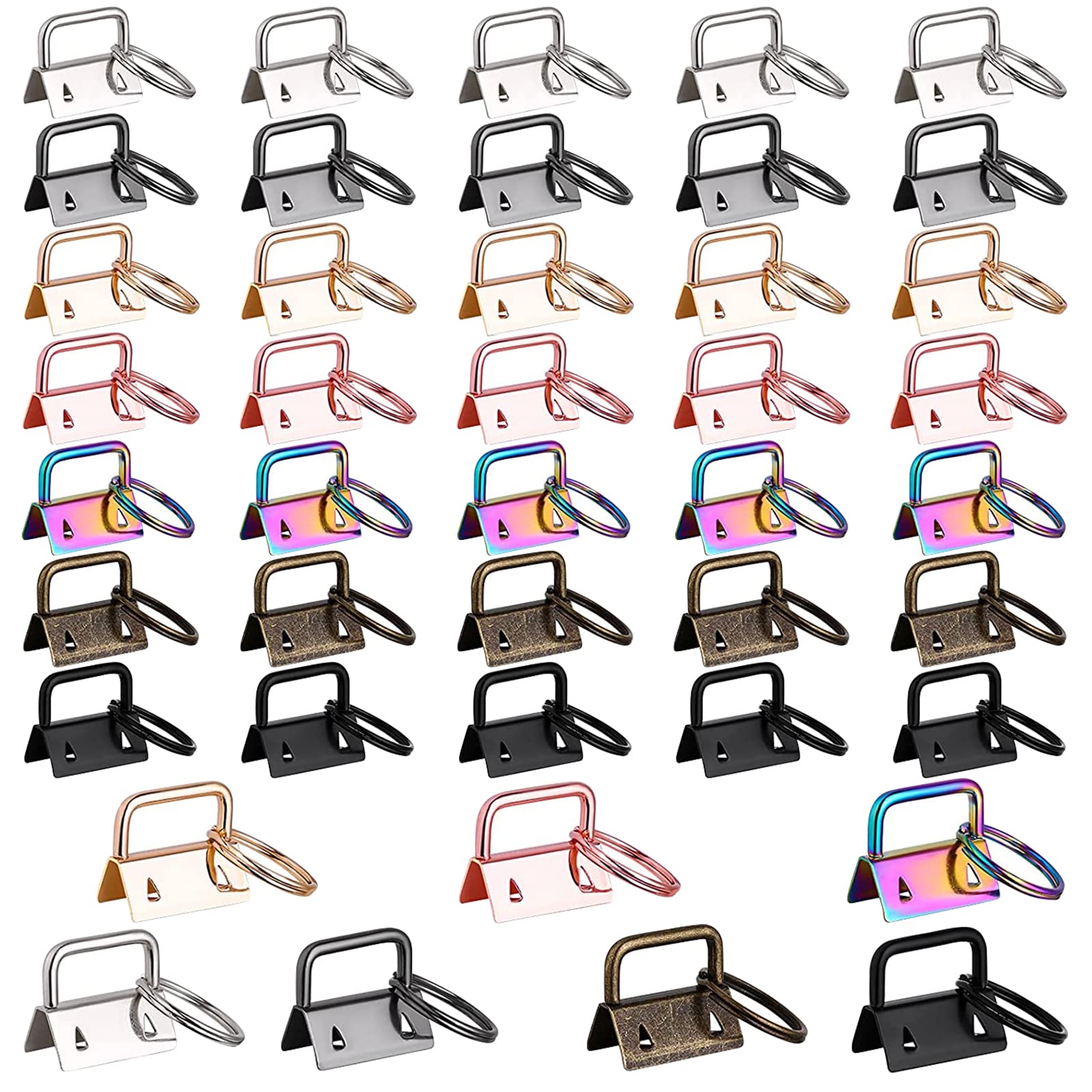 Hardware Per Portachiavi - 30 Pezzi 5 Colori | Clip Metalliche Per Fai Da Te - Foto 4
