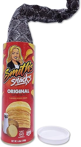 Miniatura 5 de Laughing Smith Lata de broma de serpiente – Smith's Snacks Patata Chip Snake Sorly Scary Regalo para mayores de 14 años