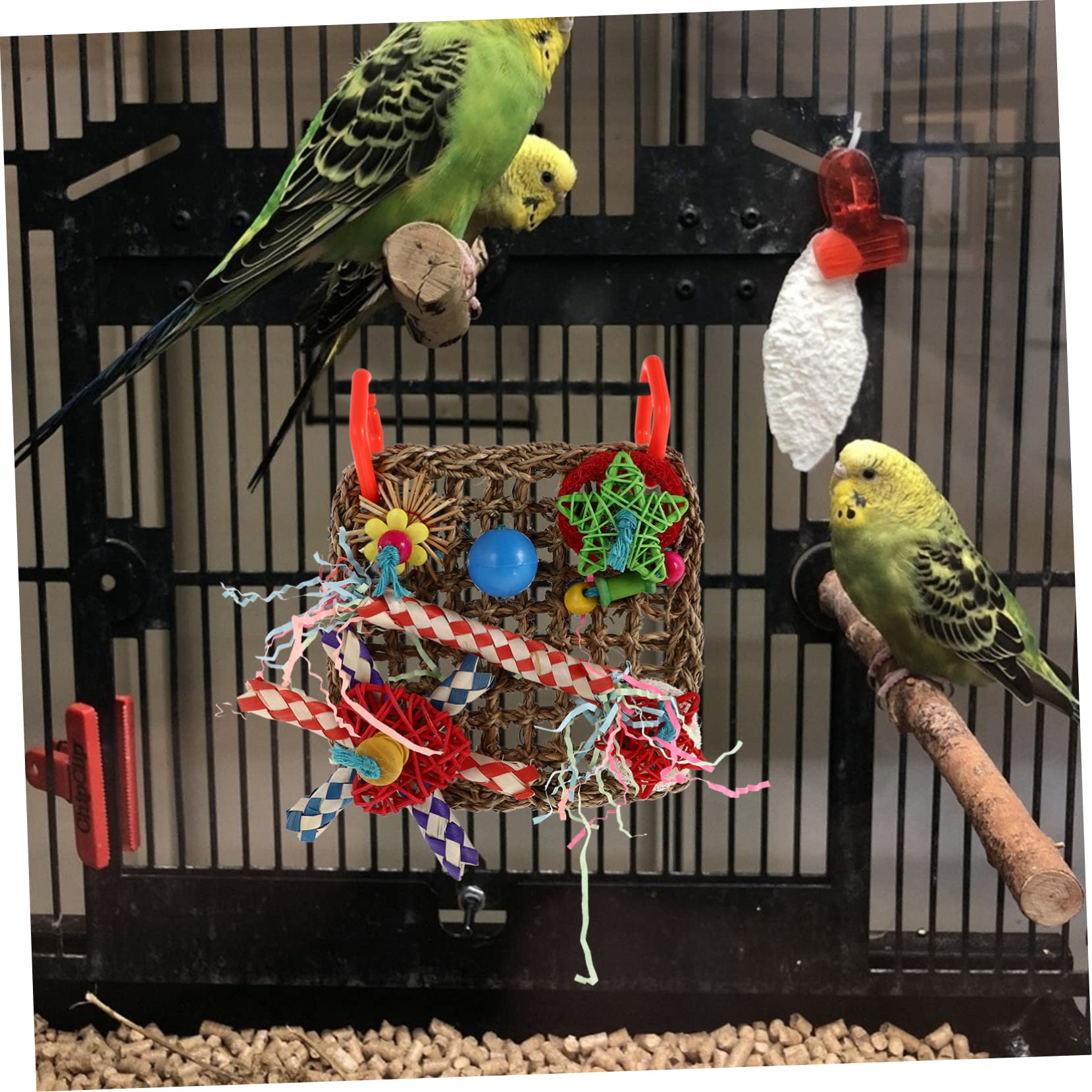 Sosoport 3stücke Parrot Shredder Toy Bissfestes Vogelspielzeug Aus Natürlichen Materialien Für Papageien Und Wellensittiche Zur Zahnpflege Und Beschäftigung Im Käfig