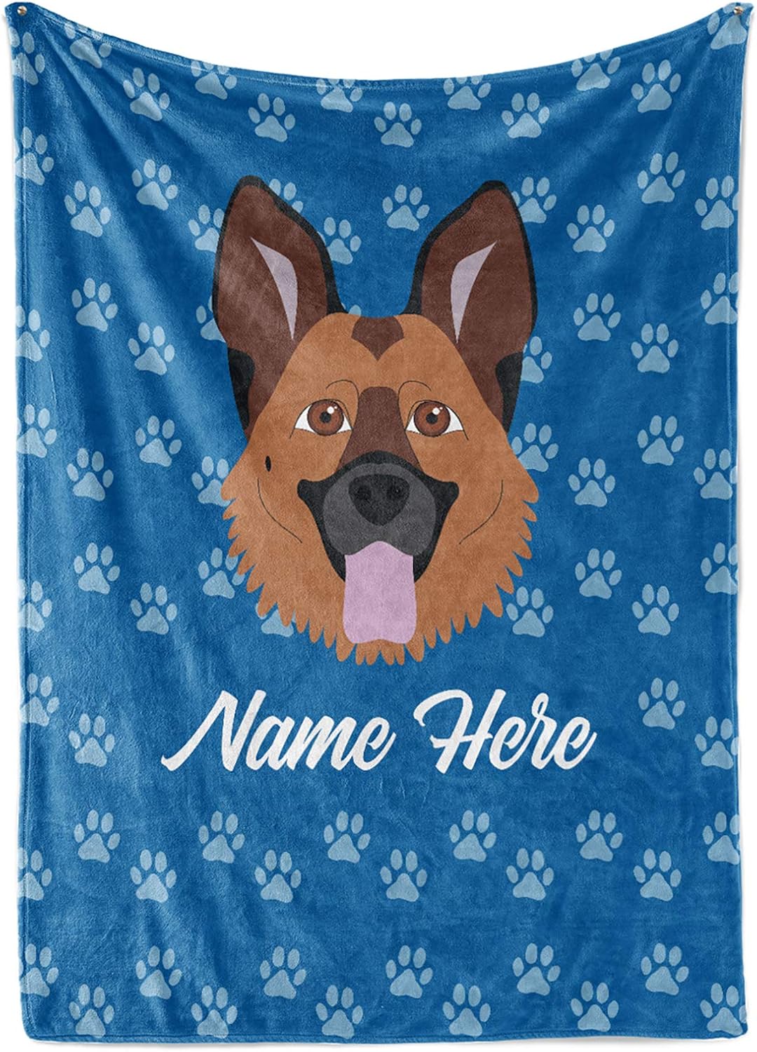 Personalized Custom Pet German Shepherd Fleece and Sherpa