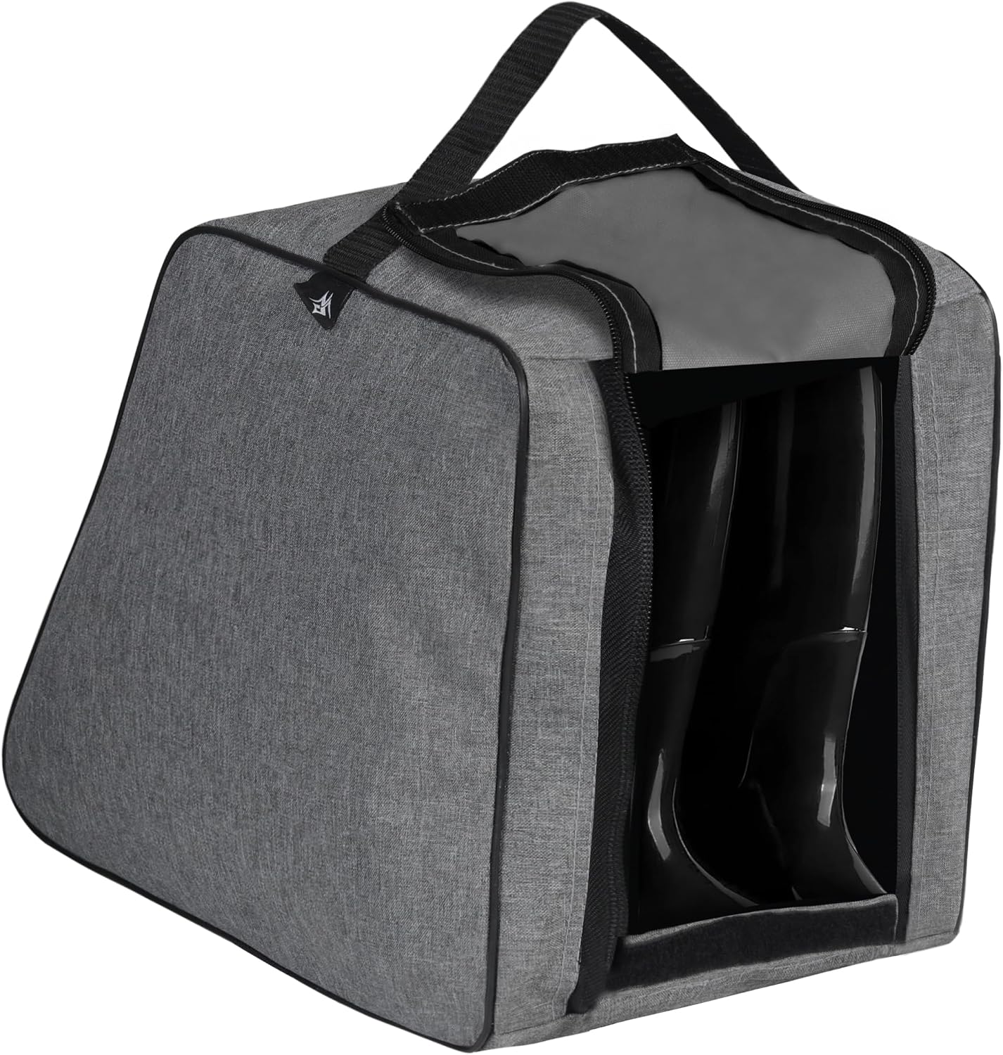 Shoe Bag Waterproof Sports Golf Boot Bag | Odor-Resistant Gym Kit Organiser Storage | Hiking Travel Dust-Proof Storage Bag for Wellington, Cowboy, Football, Rugby, Cricket Shoe (Grey)