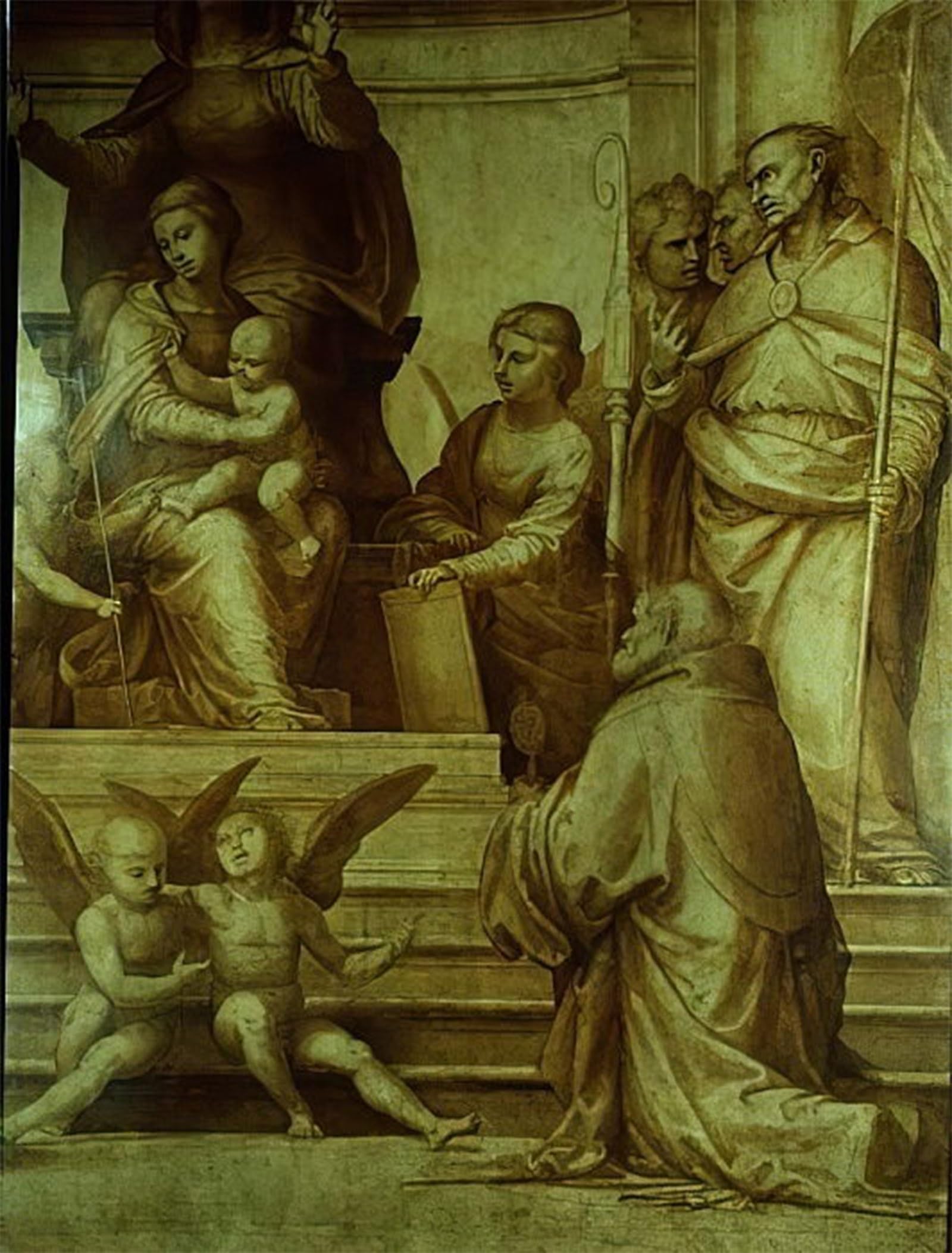 ARTXLXXBN Famous Art Print Poster Vintage Wall Art the Great Council Altarpiece by Fra Bartolommeo Canvas Art Poster for Home Decor 60x90cm