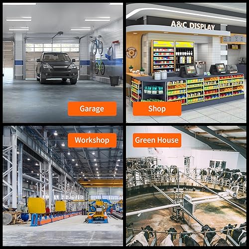 Miniatura 5 de Calentador de garaje de 8500 W para uso en interiores, calentador de tienda con termostato, protección contra sobrecalentamiento, temporizador,