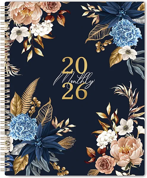 2026 Monthly Planner - 9'' x 11'', Monthly Planner/Calendar 2026, from Jan.-Dec. 2026, 12 Month Calendar with Tabs, Premium Paper, Twin-wire Binding, Inner Pocket, Note Pages