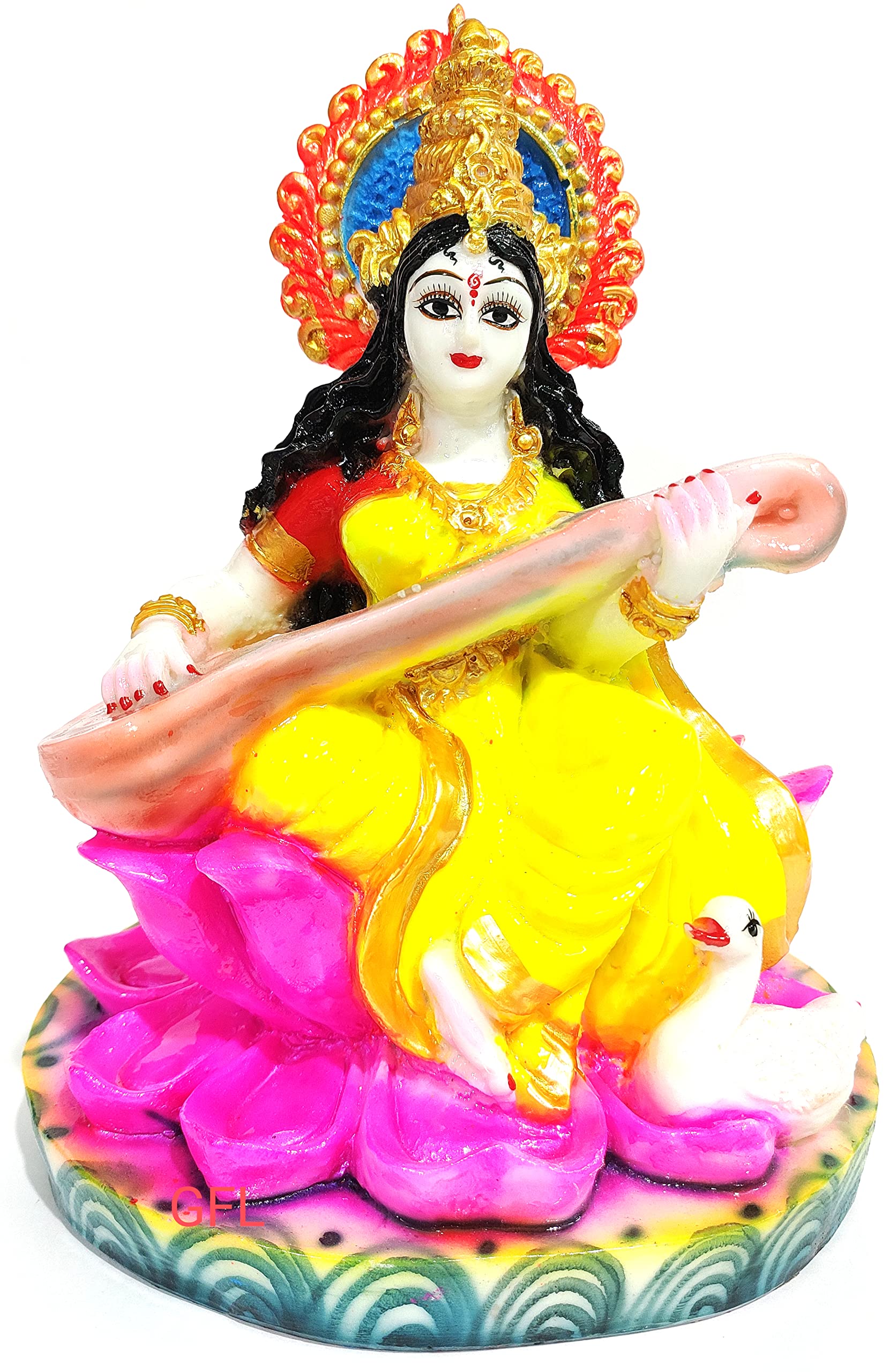 Buy MATA Saraswati Idol for Decoration and Pooja, Resin Saraswati Murti