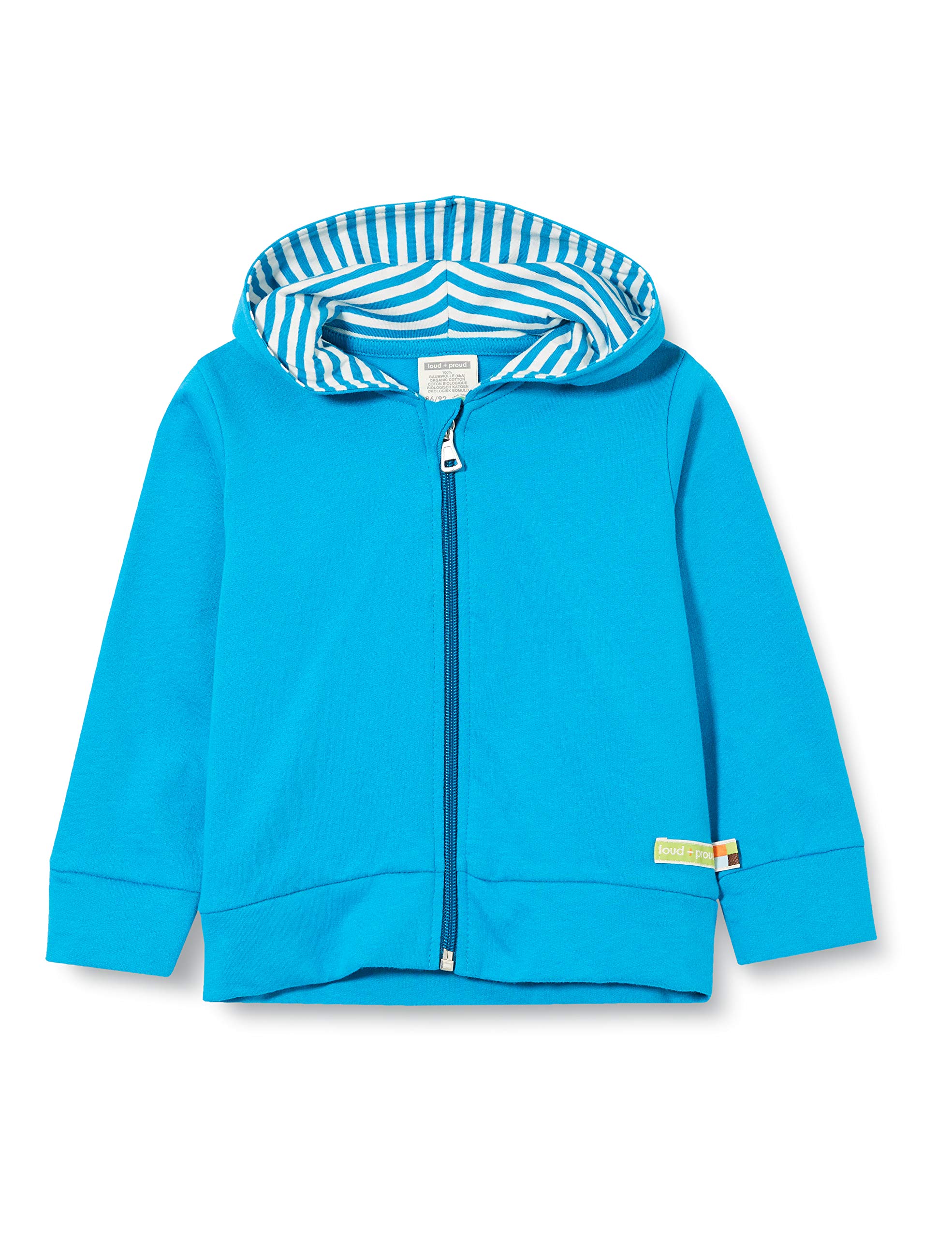 loud + proud Unisex Kinder Kapuzenjacke, Gots Zertifiziert Jacke