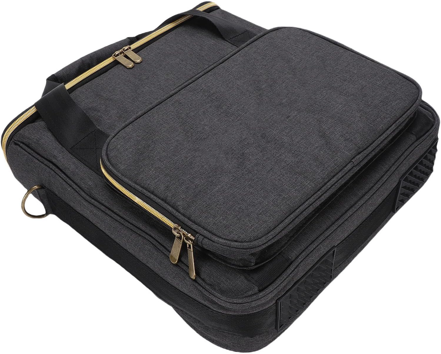 LiebeWH Record Storage Bag for 7 10 12 Inch Albums with Cationic Fabric Protection Dual Closures for Travel DJ Use Record Collection Safety - Image 1 of 9