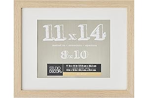 Studio Décor 11" x 14" Blonde Belmont Picture Frame