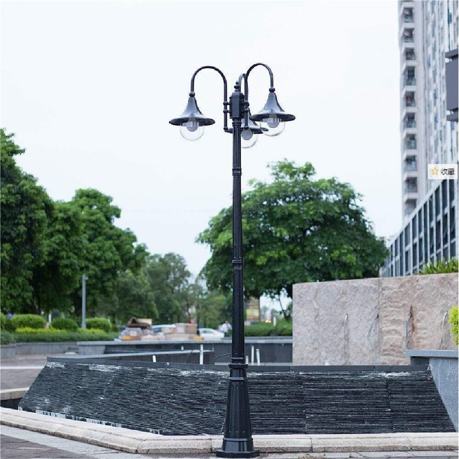 QUSYZD Solar Post Lights Outdoor Lamp Post Light, Post Lights Outdoor,Retro Street Light Ip55 Waterproof Outdoor Lawn Column Light Garden Lighting Landscape,