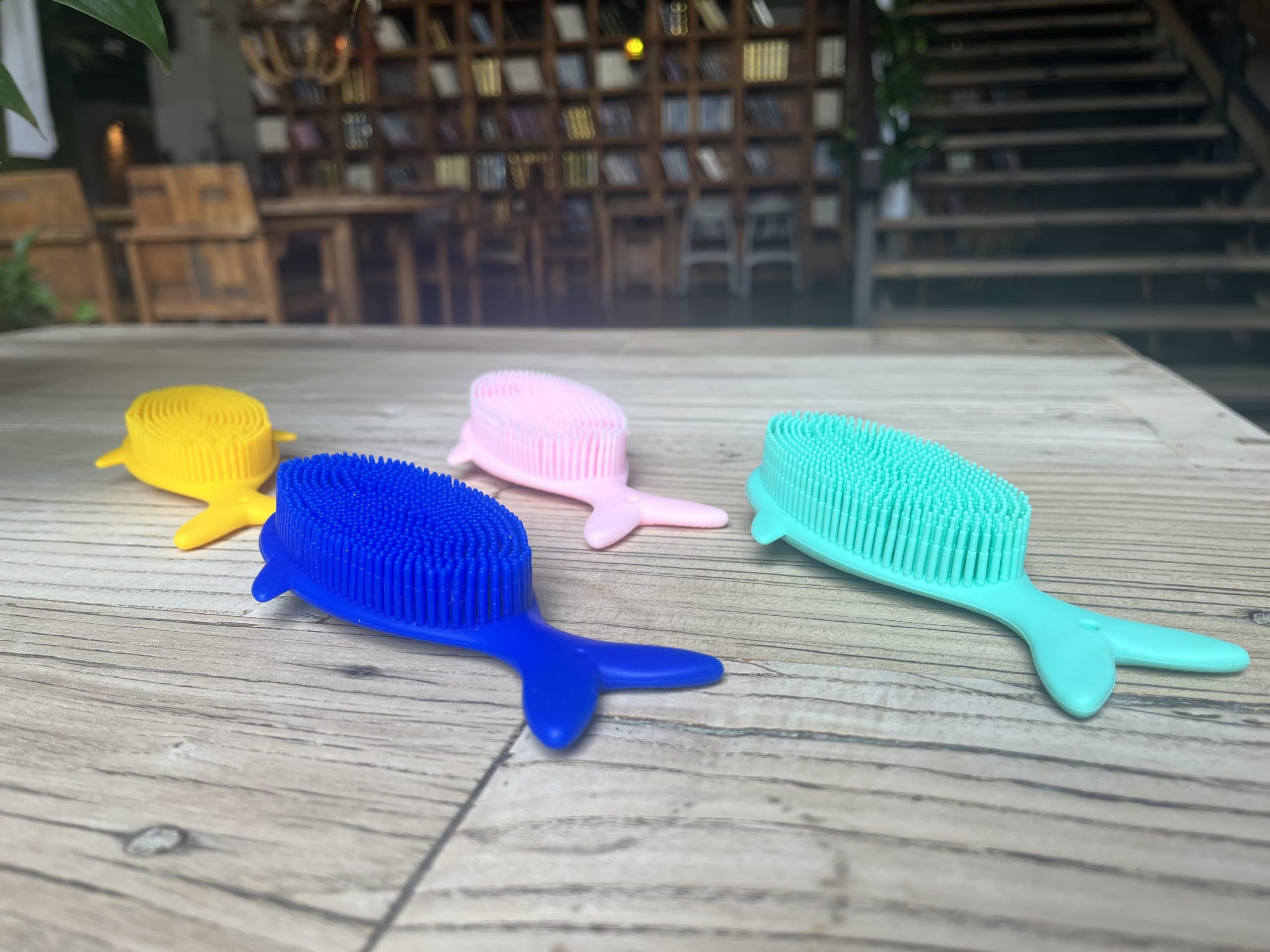 Premium Sensory Brush for Kids or Autism,Soft Silicone Body Scrubber,2 in 1 Sensory Room Occupational Therapy Brushes,Silicone Loofah,Pet Shower Brush Bath Brushes - Image 4
