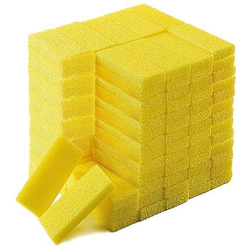 Gerrii 250 piezas de piedra pómez desechables para pies, almohadillas de esponja para pies, piel dura, talones para quitarse callos y pedicura,