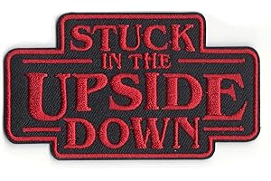 Stranger Things Stuck In The Upside Down Netflix Original TV Show Embroidered Iron On Patch