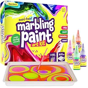 Hapikids Water Marbling Paint Set For Children, Girl Gift 6-12 Years