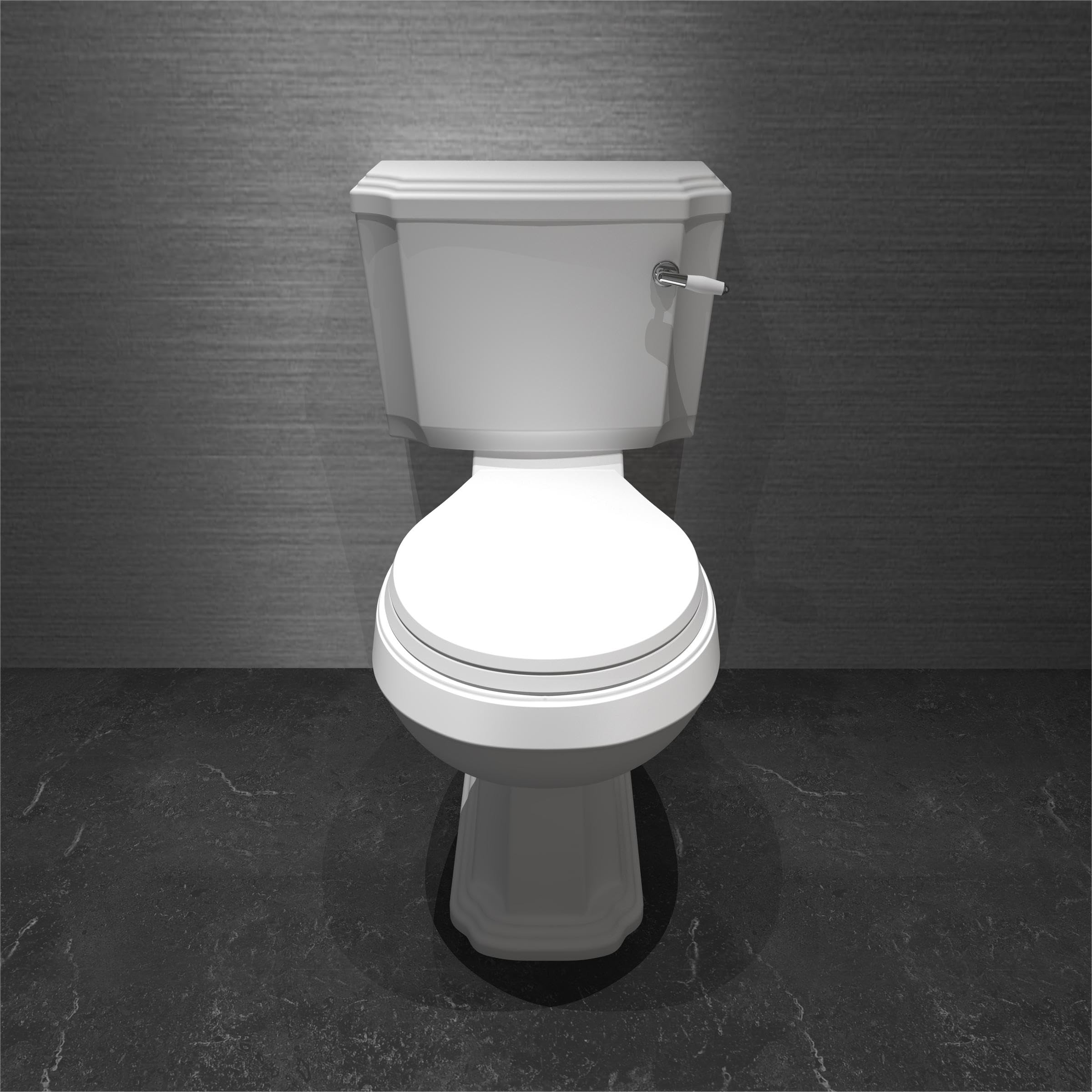Acezanble White Bathroom Traditional Close Coupled Toilet Ceramic Soft Close Dual Flush Wc
