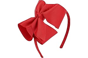 Red Headband with Bow for Girls