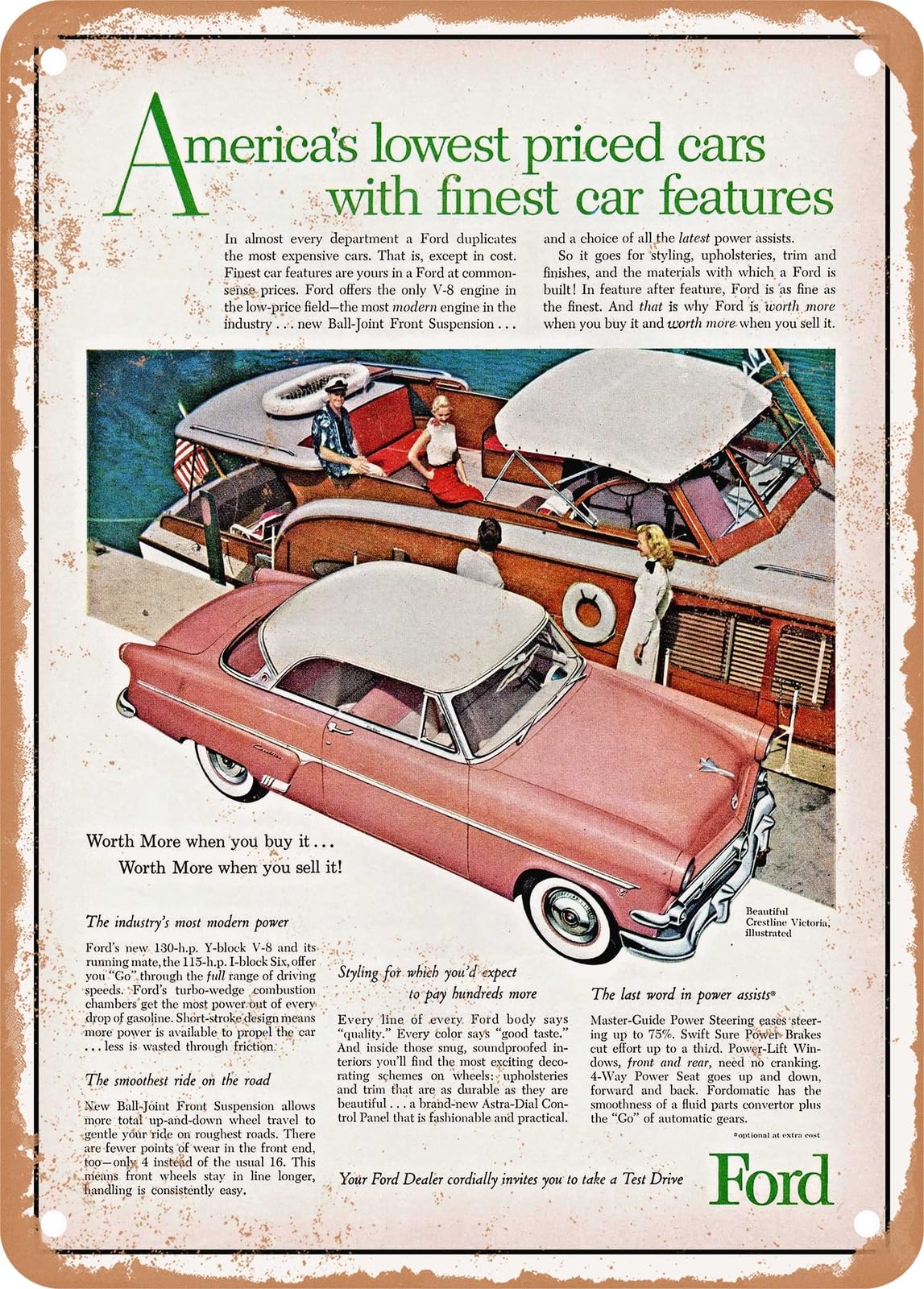 METAL SIGN - 1954 Crestline Victoria Vintage Ad 2 home decor