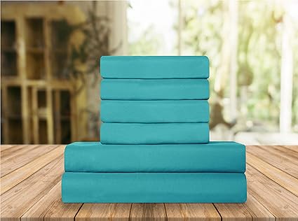 Elegant Comfort Luxury Soft Bed Sheets 1500 Premium Hotel Quality Microfiber Softness Wrinkle and Fade Resistant (4-Piece) Bedding Set, Twin/Twin XL, Santorini Teal