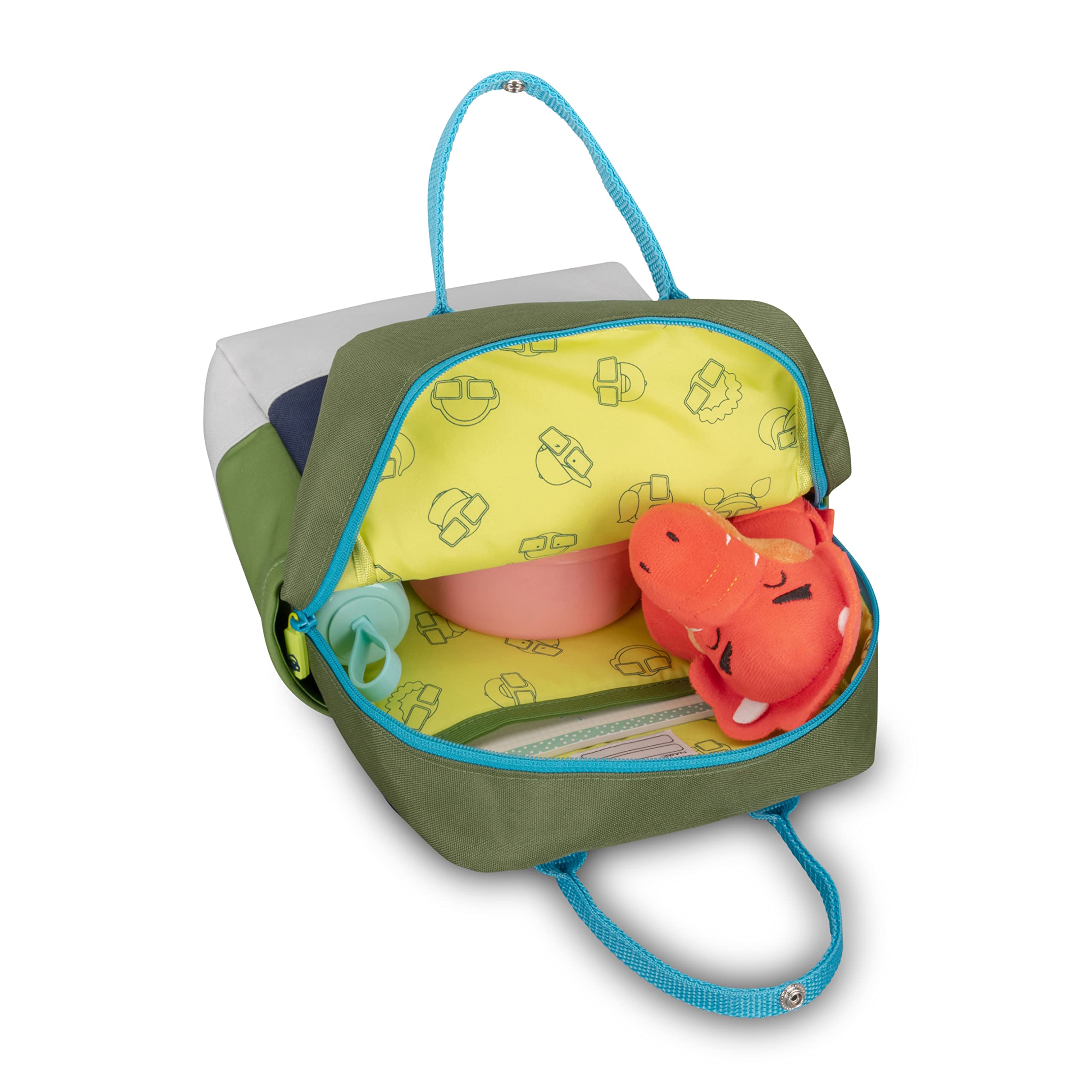 Johnny Urban Rucksack Kinder Mädchen & Jungen Grün - Junior Linus - Kinderrucksack mit Brustgurt für Kindergarten - Ab 3 Jahren - 7l - Wasserabweisend