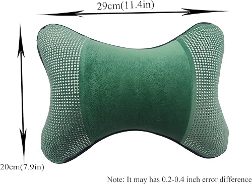 Miniatura 3 de yuhuru Almohadas para el cuello del automóvil, 2 piezas, con cristales brillantes, para la mayoría de los automóviles, de terciopelo, no rellenas en