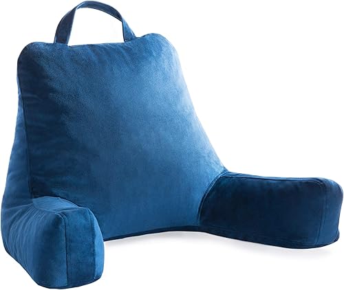 Miniatura 8 de Almohada de lectura de espuma desmenuzada LINENSPA perfecta para adultos adolescentes y niños funda de terciopelo Memory Foam gris Estándar